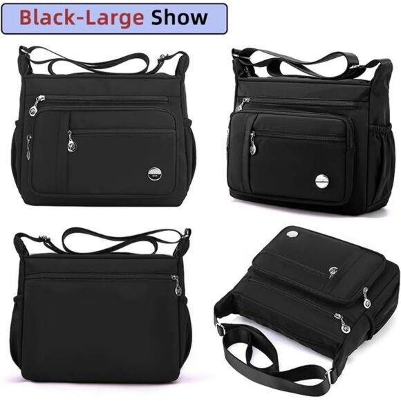 Women Shoulder Handbag Roomy Multiple Pockets Bag Ladies Crossbody - Picture 6 of 7